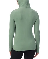 Cuddl Duds Fleecewear Half-Zip Hooded Top