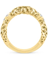 Effy Diamond Openwork Knot Statement Ring (1/5 ct. t.w.) in 14k Gold