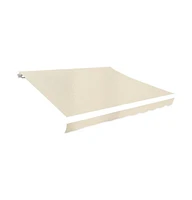 vidaXL Awning Top Sunshade Canvas Cream 13.1'x9.8' (Frame Not Included)