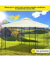 Vebreda 2 Tiers 10 x 10 Feet Patio Gazebo Canopy Tent