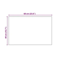 vidaXL Wall Mirror 23.6"x15.7" Rectangular Glass