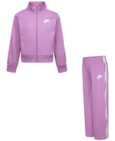 Nike Little Girls Solarized Tricot Track Jacket & Pants, 2 Piece Set