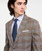 Tommy Hilfiger Men's Modern-Fit Windowpane Plaid Sport Coat