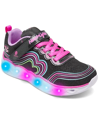 Skechers Little Girls Heart Lights