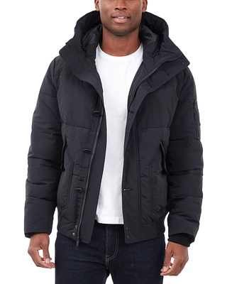 Michael Kors Men's Crinkle Nylon Heavy Short Snorkel Coat