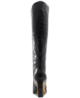 Aldo Women's Cadigoder Pointed-Toe Croc Knee High Boots