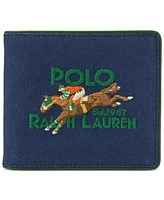 Polo Ralph Lauren Men's Equestrian Canvas & Leather Wallet