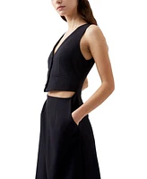 French Connection Women's Gemma Twill Waistcoat Dress