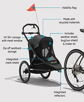 Baby Jogger City Prix Jogger Bike Trailer With Trailer Kit