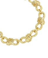 Steve Madden Gold Knot Link Bracelet