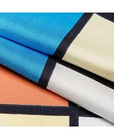 Elizabetta Men's Mondrian - Silk Pocket Square for Men