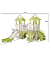 Streamdale Furniture 8-in-1 Toddler Climber & Slide Playset