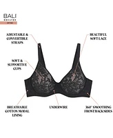 Bali Women's Breathe Lace Underwire Bra DF7590