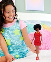 Barbie Fashionistas 65th Anniversary Doll 221 with Natural Black Hair, Red Dress Accessories - Multi