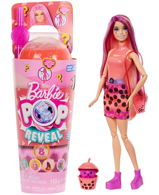 Barbie Pop Reveal Bubble Mango Mochi Scented Tea Series with Doll Accessories Set