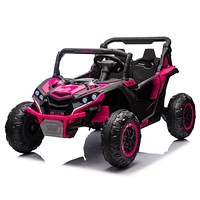 24V Kids Utv w/Remote, 4-Wheel Suspension, Anti-Collision Bar, Storage, Music, Bluetooth, Led Lights