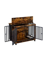 Streamdale Furniture Durable & Chic Dog Crate Safe Retreat, Stylish Elegance