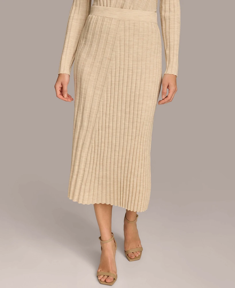 Donna Karan New York Women's Rib Knit Sweater Skirt