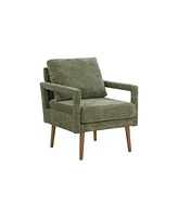 Simplie Fun Mid-Century Modern Chenille Armchair for Comfort and Style