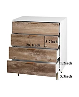 4-Drawer Dresser with Metal Legs, Anti-Tip Device