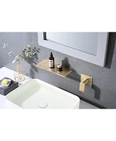 Streamdale Furniture Single Handle Waterfall Wall Mounted Bathroom Sink Faucet