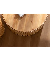Retro Cylindrical Coffee Table Set (2)