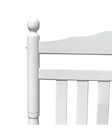 Balcony Porch Adult Rocking Chair - White
