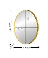 Streamdale Furniture Metal Round Wall Mirror 0003