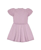 Hope & Henry Toddler Girls Organic Double Flutter Sleeve Sweater Dress