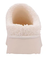 Mia Women's Icicle Slip-On Cozy Shearling Platform Slippers