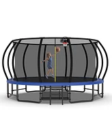16 ft Trampoline with Safety Net Fun and Safe Outdoor Jumping Space
