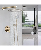 Streamdale Furniture High Pressure Wall Mounted Shower With 5-Function Handheld Shower Head