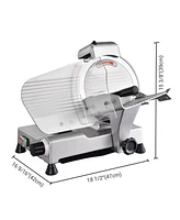 Yescom 10" Blade Commercial Meat Slicer Deli Food Cheese Veggies Kitchen Restaurant 240w 530RPM