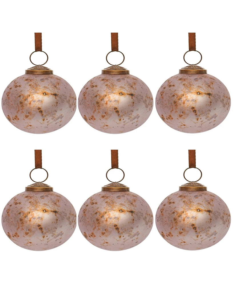 Slickblue Ball Ornament Classic and Versatile Holiday Decorations for Any Style (Set of 6)