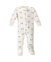 Hudson Baby Boys Cotton Zipper Sleep and Play 3pk, Forest