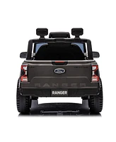 Streamdale Furniture Kids Ride-On Electric Licensed Ford Ranger with Music, Suspension, Remote Control