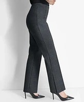 Dkny Women's High-Rise Wide-Leg Pull-On Trousers