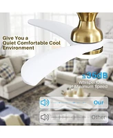 Sofucor 52 Smart Low Profile Flush Mount Ceiling Fan
