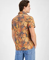 Sun + Stone Men's Matteo Short Sleeve Shirt, Created for Macy's