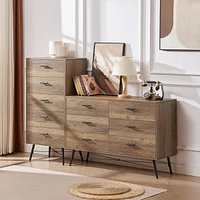 X-Shaped Sturdy Steel Frame Dresser for Stable and Lasting Storage
