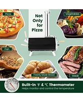 Sugift Outdoor Pizza Oven with Pizza Stone and Foldable Legs for Camping