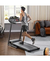 Streamdale Furniture Hydraulic folding treadmill with incline, preset programs, and bluetooth