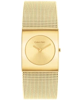 Calvin Klein Women's Pulse Gold-Tone Stainless Steel Mesh Watch 26.40mm