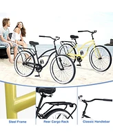 Men's Single-Speed Cruiser Bike Comfortable and Stylish