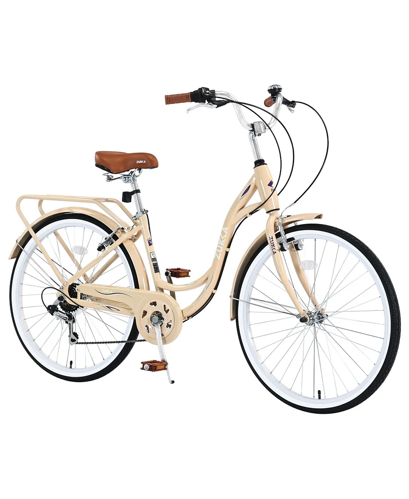 Streamdale Furniture 7 Speed, Steel Frame, Multiple Colors 24 Inch Ladies Bicycle