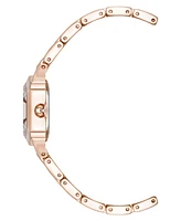 Anne Klein Women's Quartz Petite Hexagonal Rose Gold-Tone Alloy Metal Bracelet Watch, 21mm