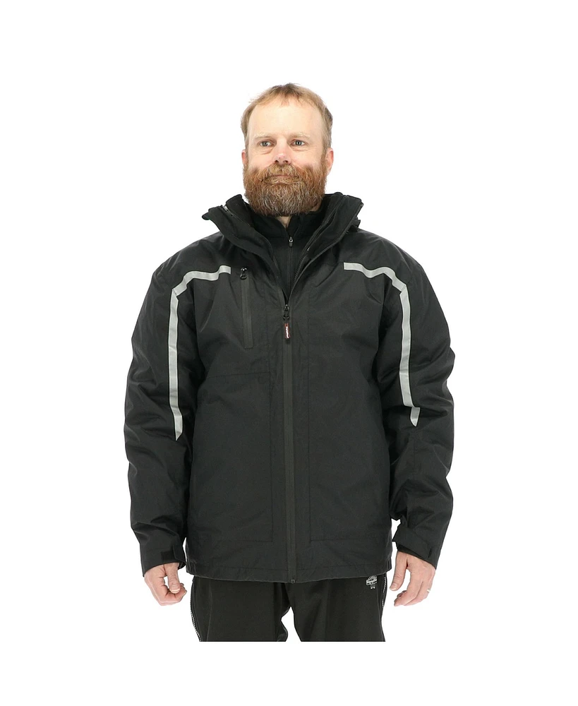 RefrigiWear Big & Tall 3-in-1 Insulated Rainwear Systems Jacket