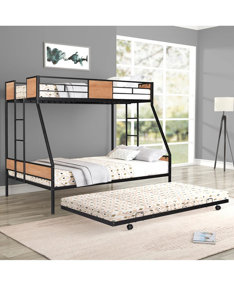 Streamdale Furniture Twin Over Full Bunk With Trundle
