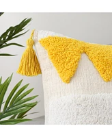 Caromio 1Pc Tufted Tassels Chenille Decorative Throw Pillow Covers 18" x