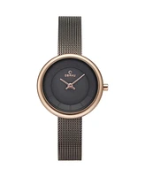 Obaku Women's Classic Black Dial Watch - V146LXVJMJ